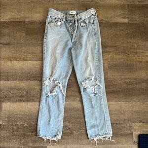 AGOLDE Riley Straight Cropped Jeans